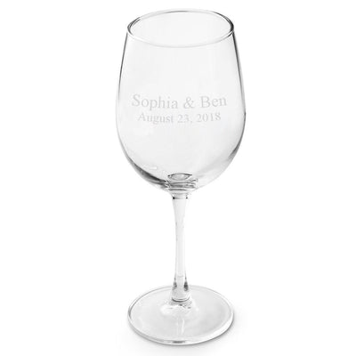 Personalized Wine Glass - 19oz. - 2Line - JDS