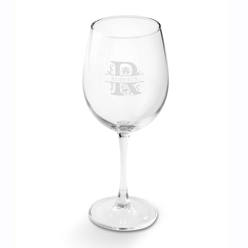 Personalized Wine Glass - 19oz. - Filigree - JDS