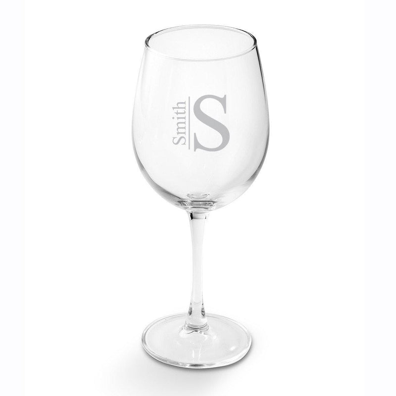 Personalized Wine Glass - 19oz. - Modern - JDS