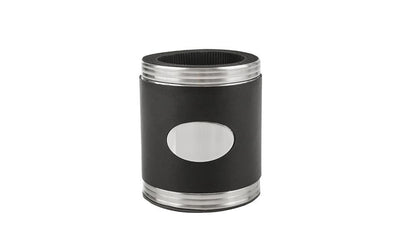 Personalized Black Leather Can Coolers -  - JDS