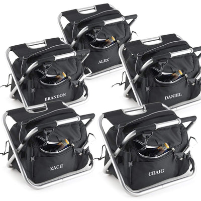 Personalized Set of 5 Sit N' Sip Cooler Chairs -  - JDS