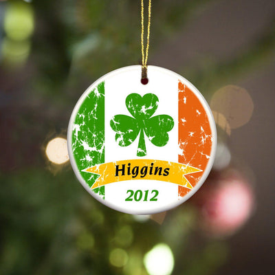 Personalized Irish Ceramic Ornaments - Irish Pride - JDS