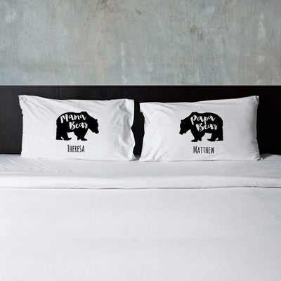 Personalized Mama Bear & Papa Bear Pillowcases -  - JDS