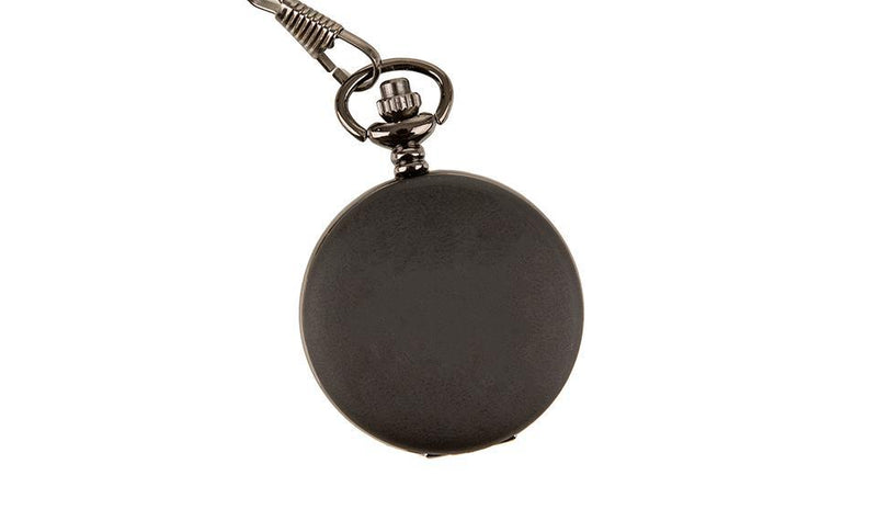 Personalized Midnight Black Pocket Watch - 1.5" -