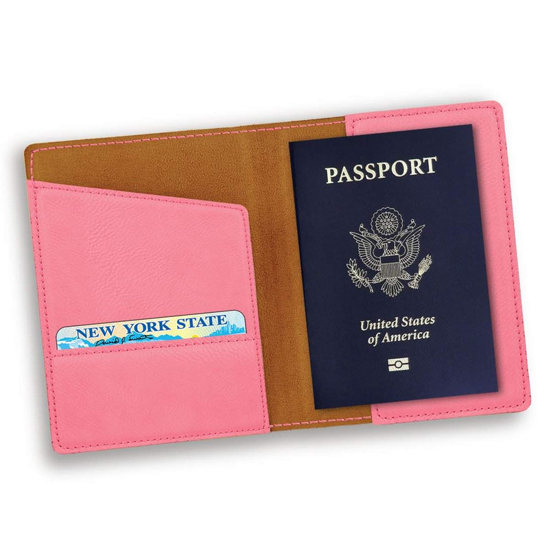 Personalized Pink Passport Holder -  - JDS