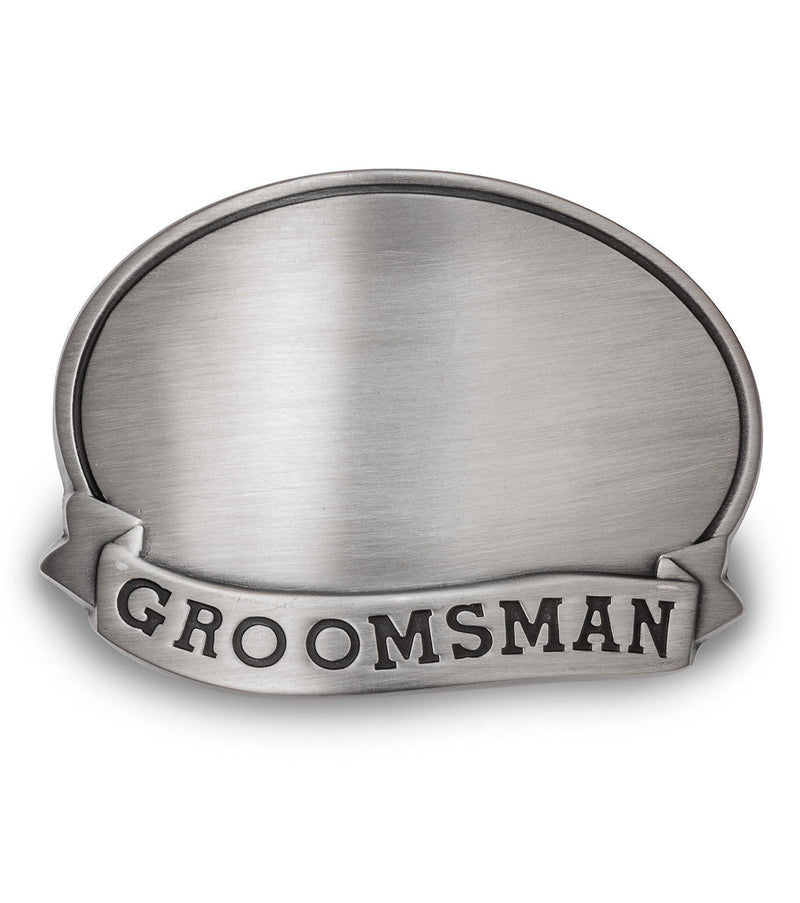 Personalized Groomsmen Cocktail Shaker with Pewter Medallion - Groomsman - JDS
