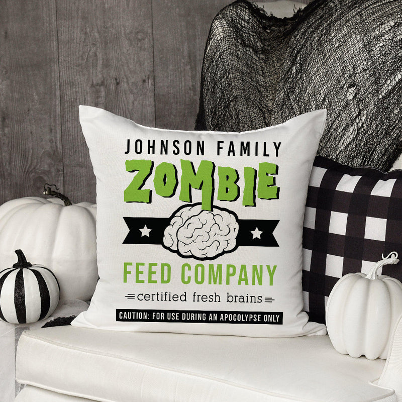 Personalized Haunted Halloween Throw Pillows (insert included) -  - Qualtry