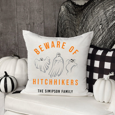 Personalized Haunted Halloween Throw Pillows (insert included) -  - Qualtry