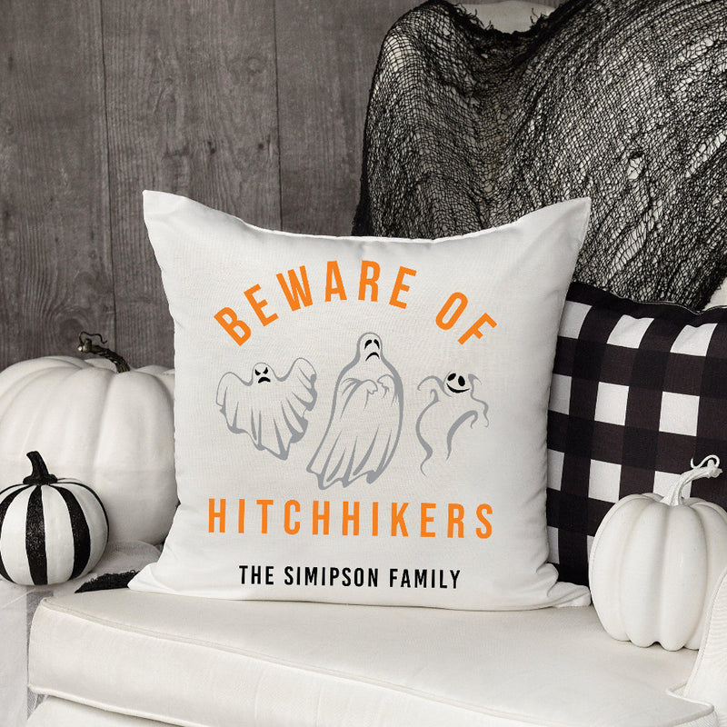 Personalized Haunted Halloween Throw Pillows (insert included) -  - Qualtry