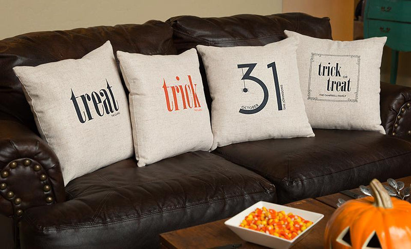 Personalized Halloween Throw Pillow Covers -  - Qualtry