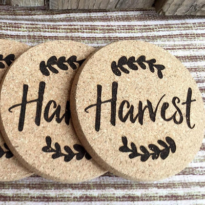 Personalized Thanksgiving Engraved Coasters -  - Qualtry
