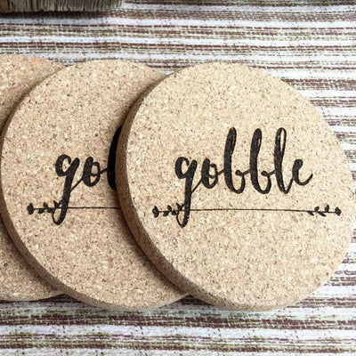 Personalized Thanksgiving Engraved Coasters -  - Qualtry