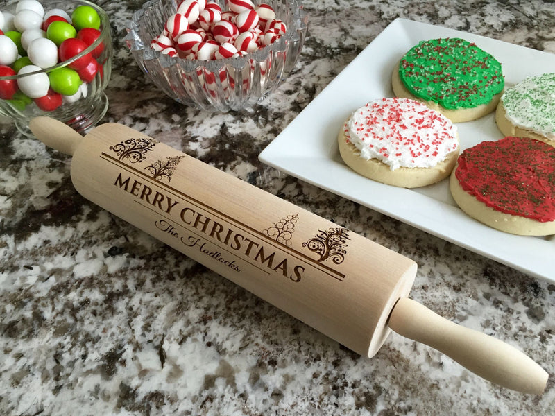 Personalized Christmas Rolling Pins - 5 Designs -  - Qualtry