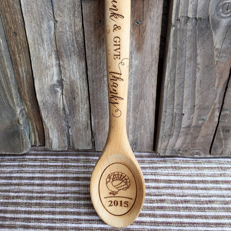 Personalized Decorative Thanksgiving Themed Wooden Spoons - 3 Amazing Designs -  - Qualtry