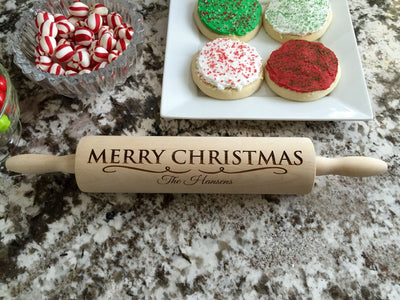 Personalized Christmas Rolling Pins - 5 Designs -  - Qualtry