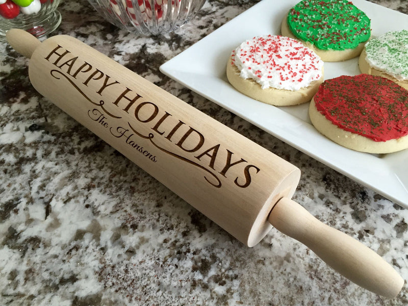 Personalized Christmas Rolling Pins - 5 Designs -  - Qualtry