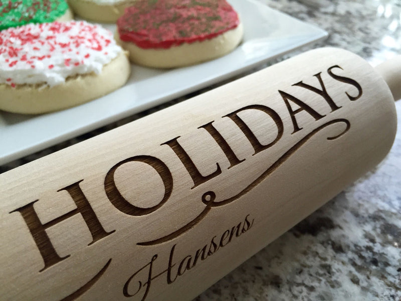 Personalized Christmas Rolling Pins - 5 Designs -  - Qualtry