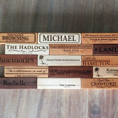 Personalized Wood Photo Blocks -  - Qualtry