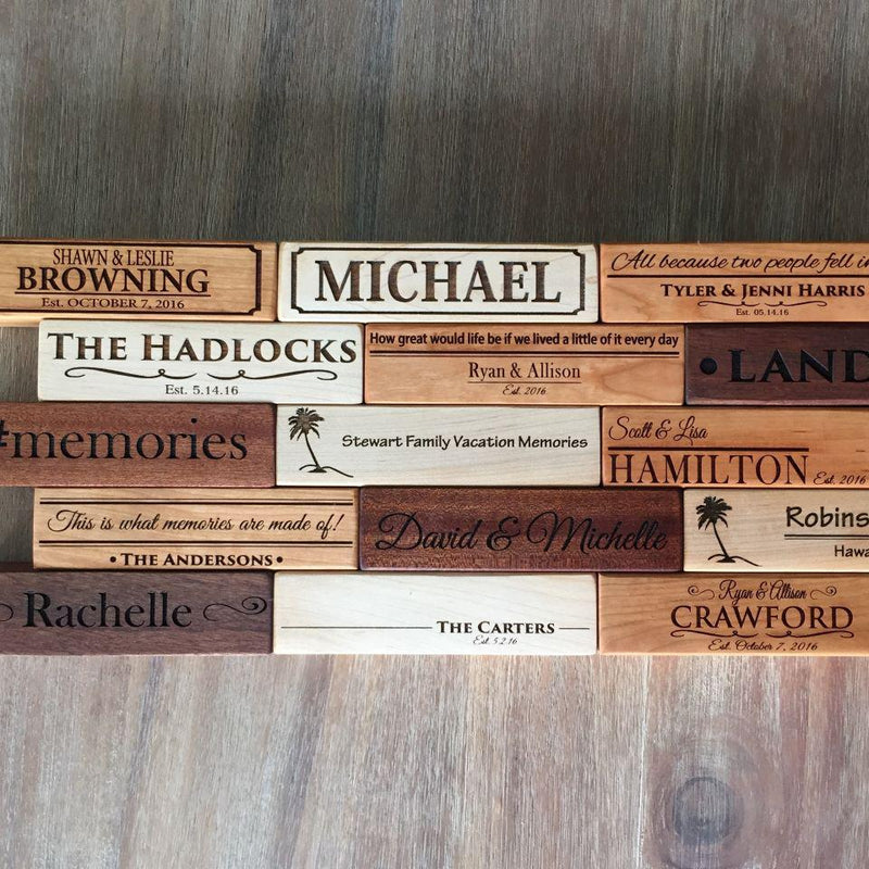 Personalized Wood Photo Blocks -  - Qualtry