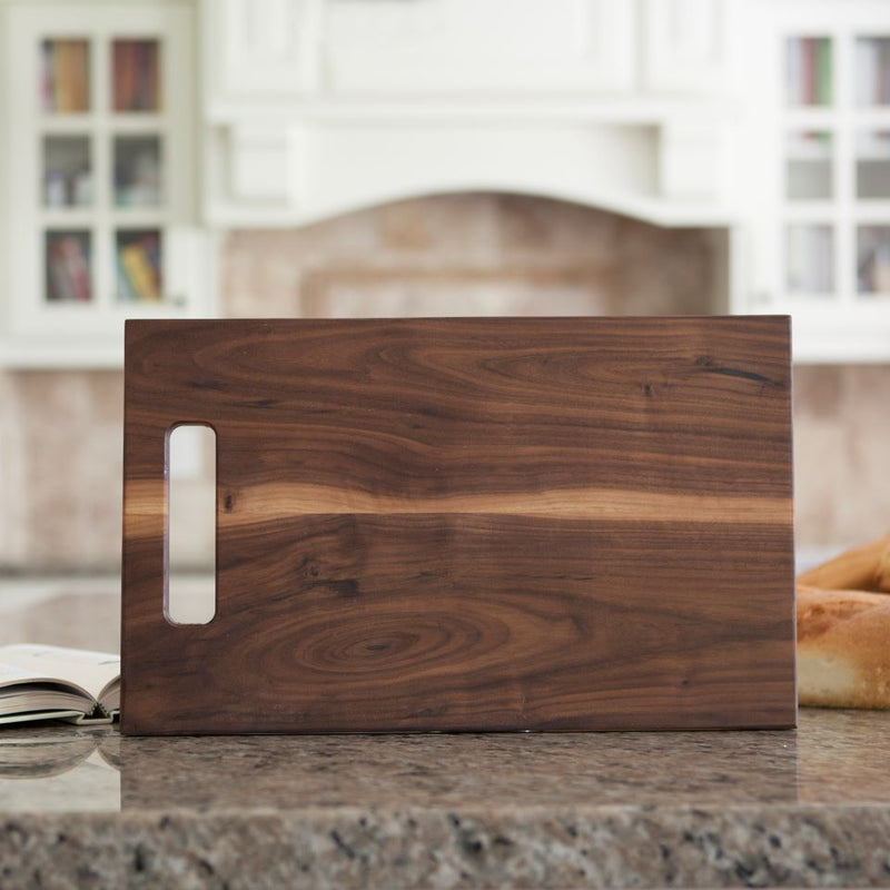 Personalized 11x17 Walnut Cutting Boards - With Handle - Qualtry