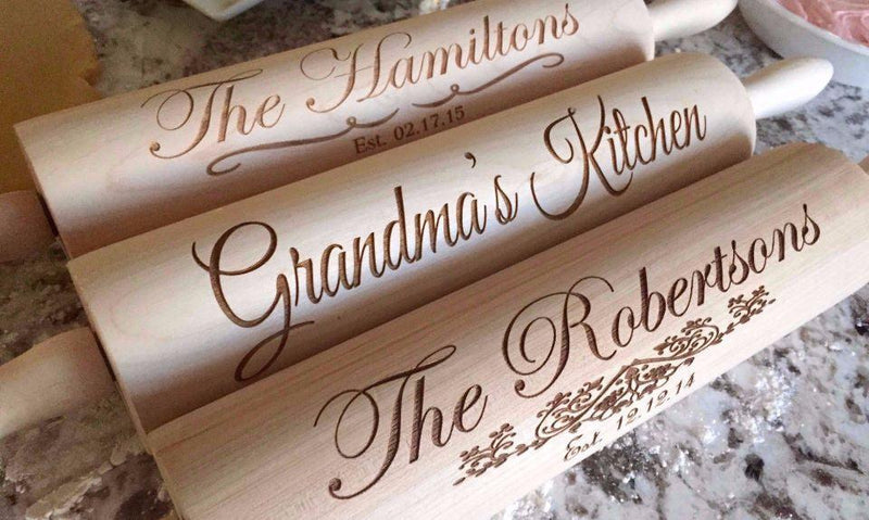Personalized Rolling Pins - 5 Designs -  - Qualtry