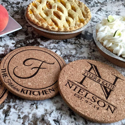 Personalized Large Hot Pads - Set of 2 -  - Qualtry