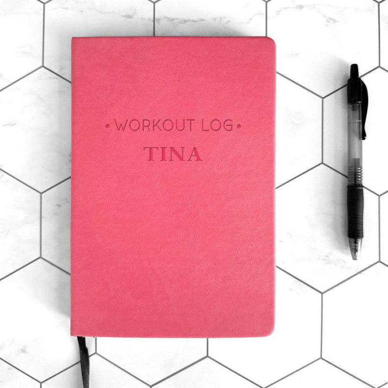 Personalized Fitness Leather Dot Journals -  - Qualtry