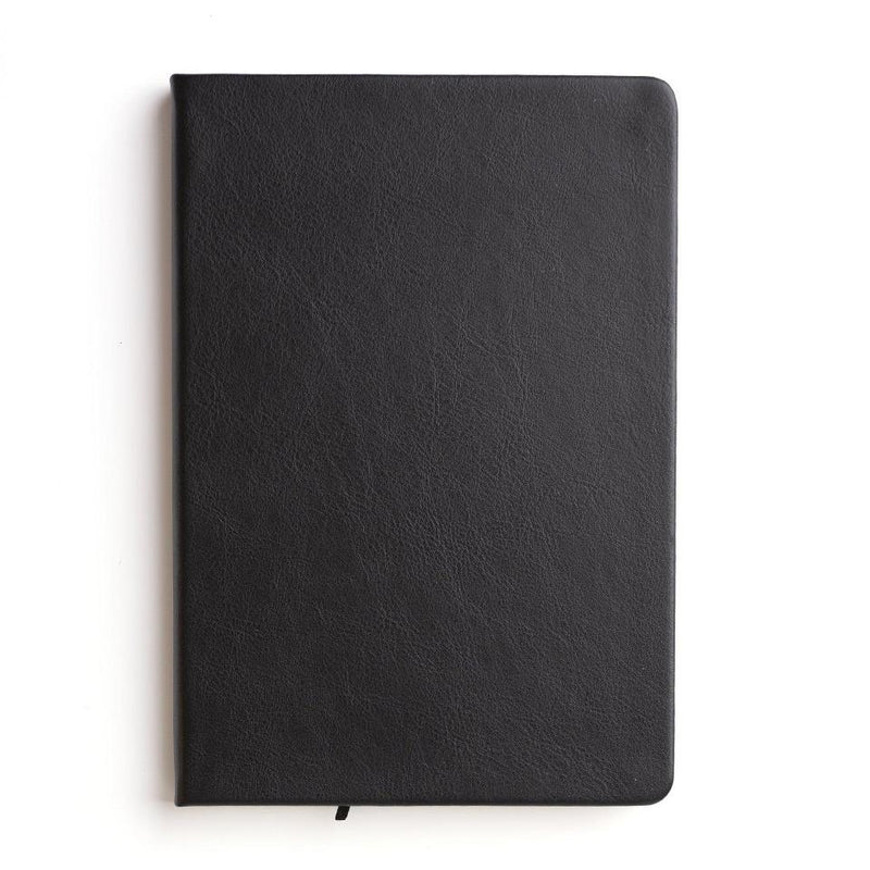Personalized Black Faux Leather Journals -  - JDS