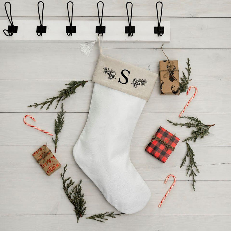 Monogrammed Cotton Stocking with Tassel -  - Qualtry