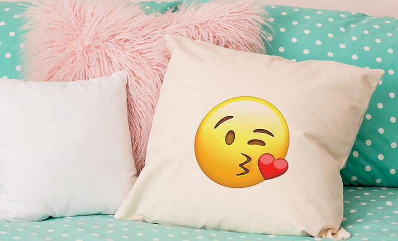 Personalized Emoji Throw Pillow Covers -  - Qualtry