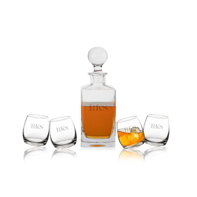 Personalized Tipsy Whiskey Decanter Set -  - JDS