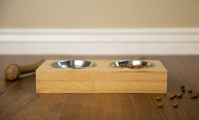 Personalized Dog and Cat Feeding Stands with Bowls -  - Qualtry