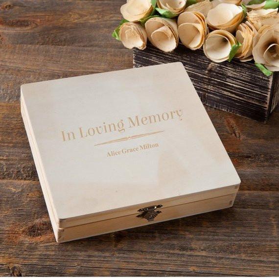 Personalized In Loving Memory Memorial Box -  - JDS