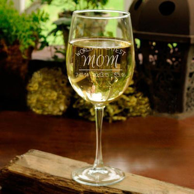 World's Greatest Mom White Wine Glass -  - JDS