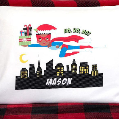 Personalized Christmas Boys Superhero Pillowcases -  - Qualtry
