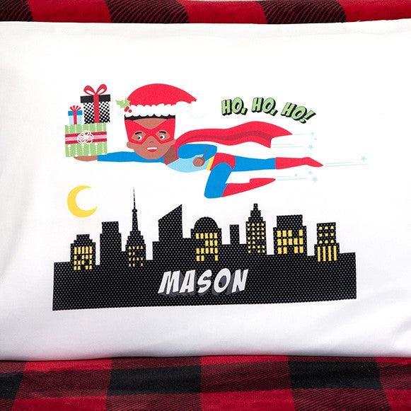 Personalized Christmas Boys Superhero Pillowcases -  - Qualtry