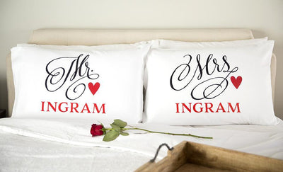 Personalized Romantic Pillowcases -  - Qualtry