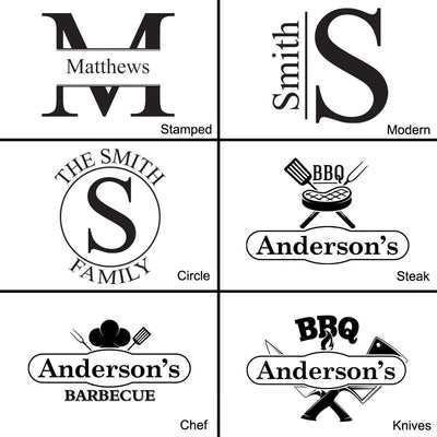 Personalized BBQ Grill Set - Custom Logo -