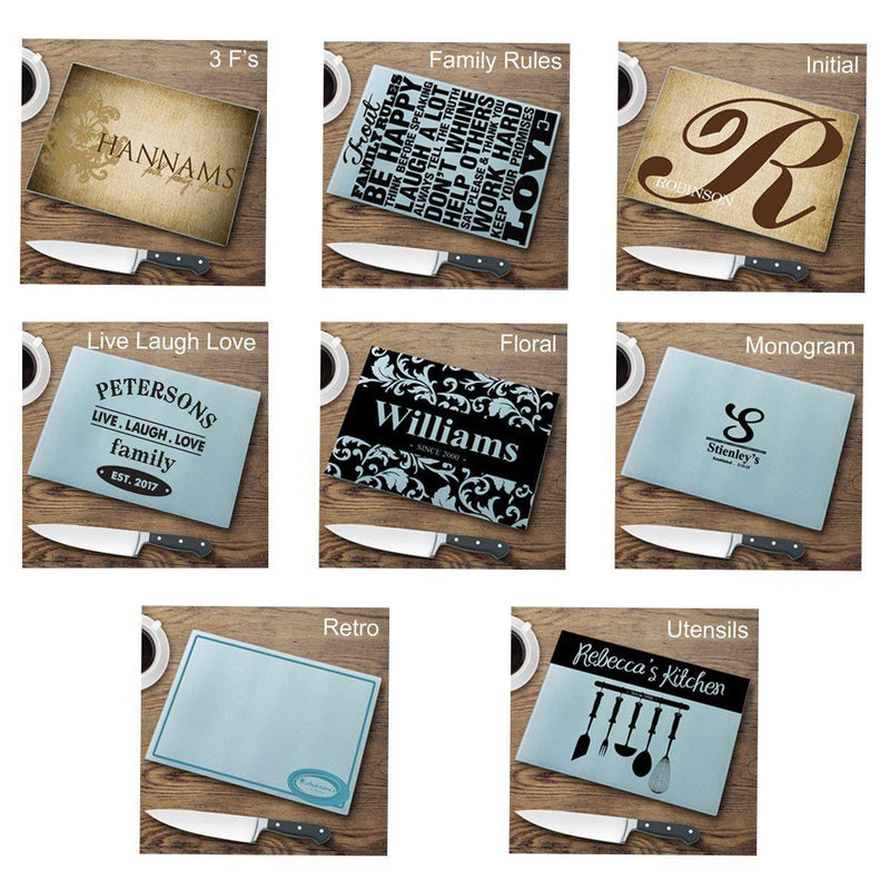 Personalized Glass Cutting Board -  - JDS