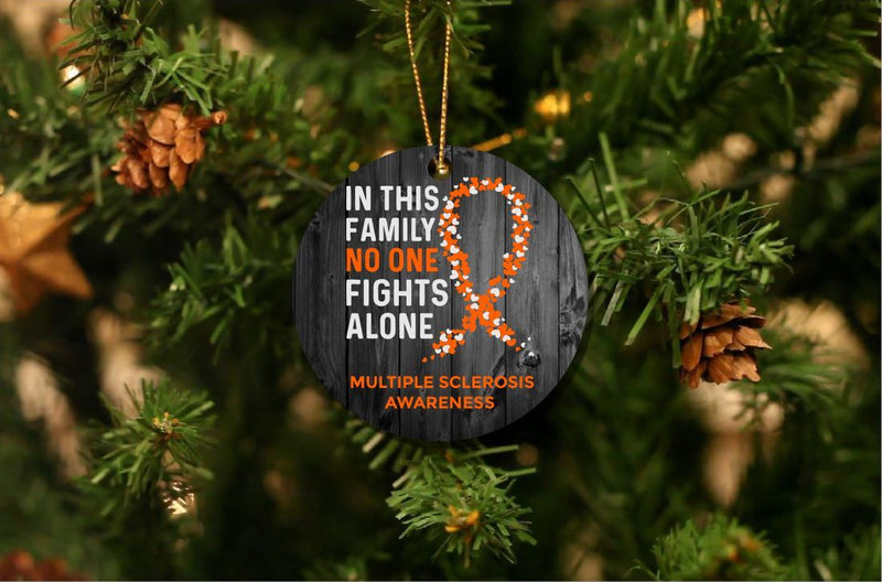 Personalizable No One Fights Alone Christmas Ornaments -  - Qualtry