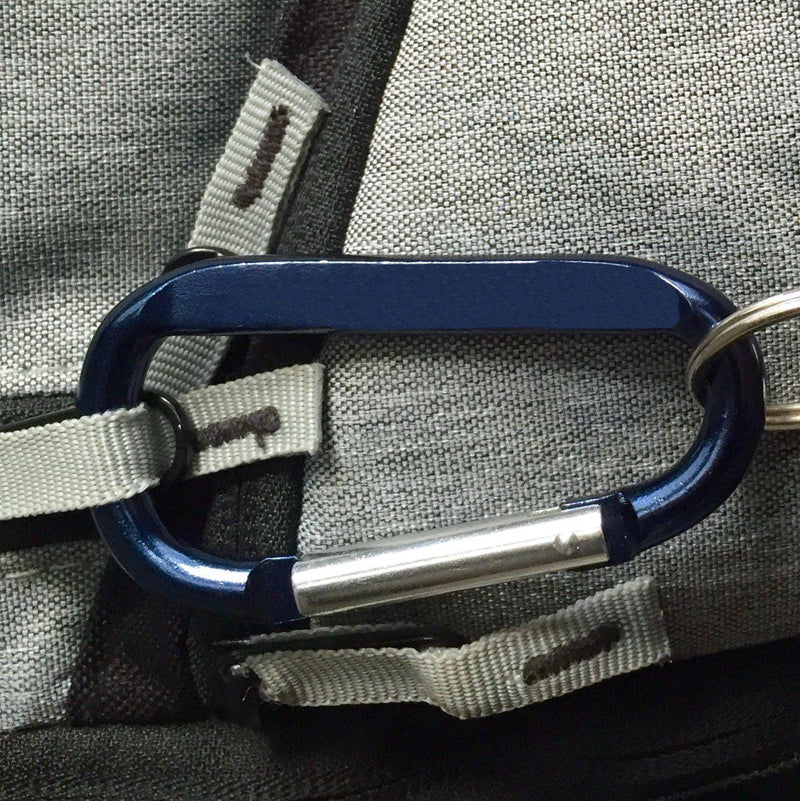 Personalized Custom Carabiners - Navy - Qualtry