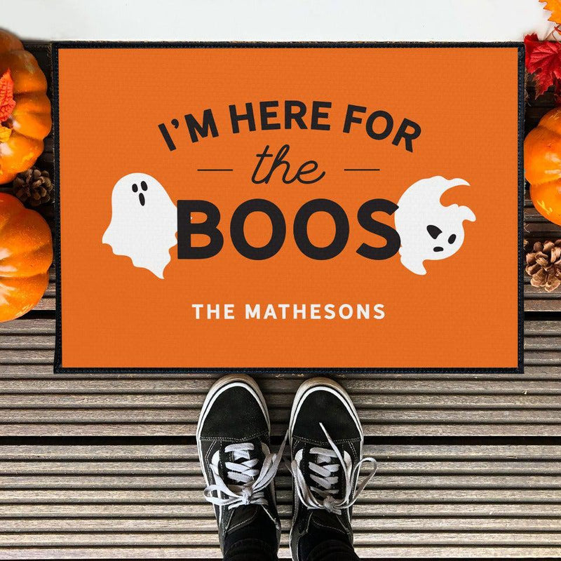 Personalized Here for the Boos Halloween Doormat -  - JDS