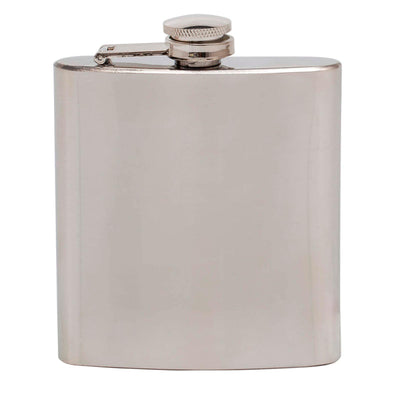 Personalized High Polish Stainless Steel Flask  - 7 oz. -  - JDS