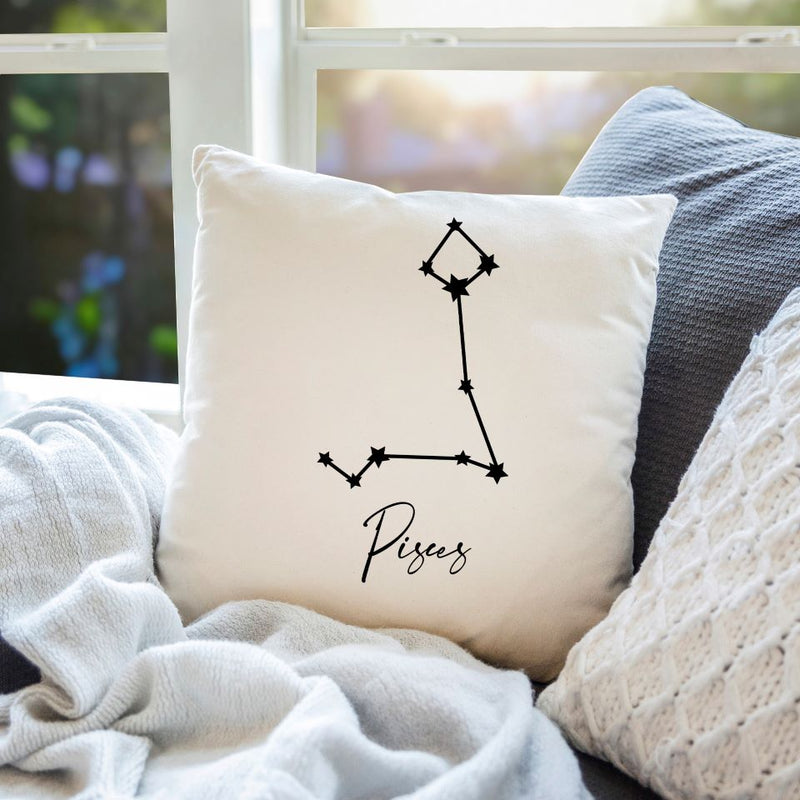 Astrology Zodiac Sign Throw Pillow -  - Qualtry