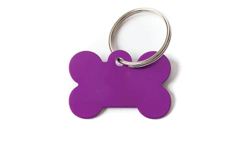Personalized Large Pet Tags - Purple - Qualtry