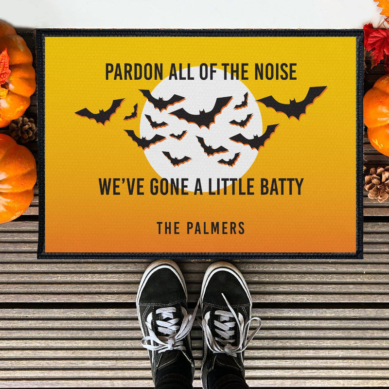 Personalized Gone Batty Halloween Doormat -  - JDS
