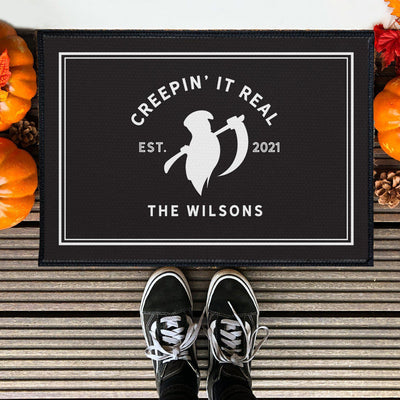 Personalized Creepin' It Real Halloween Doormat -  - JDS