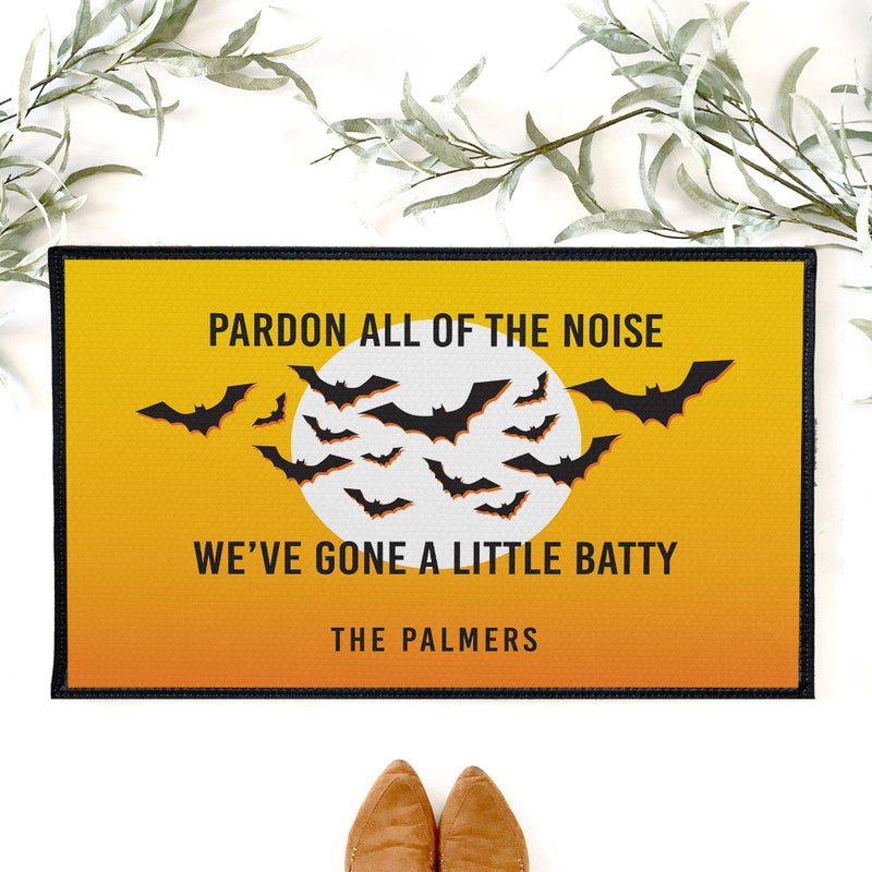 Personalized Gone Batty Halloween Doormat -  - JDS