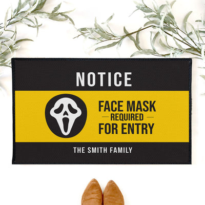 Personalized Halloween Mask Doormat -  - JDS