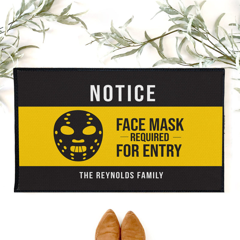 Personalized Halloween Mask Doormat -  - JDS